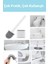 Home Duvara Yapıştırılabilir Silikon Wc Fırçası,ince Aralara Girebilir Silikon Klozet Fırçası (Beyaz) 4