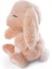 48708 Soft Toy Sleeping Pets Bunny Caramel In Peach Basket 12CM 4