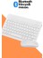 Kablosuz Klavye ve Mouse Seti Bluetooth'lu Şarj Edilebilir Windows&amp;ios&amp;android&amp;telefon&amp;tablet Uyumlu Beyaz 2