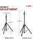 Core Hoparlör Standı Tripod Zemin Ayarlanabilir Kadar 48 Inç Dj Stüdyo Monitör Standları Kutup Montajı-Ss Hd 1pk 4ft 2