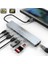 Cf-04 Macbook Uyumlu Type-C™ To 4K HDMI Tv Projeksiyon UHD 1080P 2* Type-C 2* USB Sd/tf RJ45 Ethernet Lan 8ın1 Çevirici Hub Adaptör 5