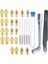 22 Adet 3D Yazıcı Nozulları Mk8 Nozul Ekstruder Baskı Kafası, 0.4 mm 10 Adet, 0.2mm 0.3mm 0.5mm 0.6mm 0.8mm 1.0mm Her 2 Adet, Temizleme Kiti-1 Cımbız, 1 Nozul Anahtarı, 10 Paket 0.35 mm 1