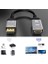 Displayport 1.4 - HDMI 2.1 Ultra Hd 8k Fiş - Soket Kablo 0,25M Dönüştürücü 8k @ 60Hz 4K @ 120Hz Displayport Pc ve HDMI Ekranlar Tv ile Uyumlu 3