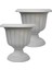 Adet Plastik Ayaklı Saksı Seti 6 Lt Iç ve Dış Mekan Çiçek Saksısı 30X29 cm Kırık Beyaz 1