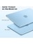 MacBook Air 13 Inç M4 M3 M2 2025 2024 2022 Için Uyumlu Kılıf [orijinal Dokuyu Sunar] 13.6" A3240 A3113 A2681 Için Ultra Ince Görünmez Yarı Saydam Sert Kabuk Kapak - Mat Gök Mavisi 2