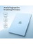 MacBook Air 13 Inç M4 M3 M2 2025 2024 2022 Için Uyumlu Kılıf [orijinal Dokuyu Sunar] 13.6" A3240 A3113 A2681 Için Ultra Ince Görünmez Yarı Saydam Sert Kabuk Kapak - Mat Gök Mavisi 5