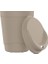 Reusable Cup/tekrar Kullanılabilir Kapaklı Kahve Kupası/taşınabilir Sert Plastik Bardak - 3'lü Karışık Renk(Turuncu-Lacivert-Kahverengi) - 300ML / Yıkanabilir/bpa &amp; Bps Içermez 4
