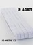 2 Adet 0.80 cm Beyaz Bel Paça Don Lastiği Geniş Yassı Lastik 20 Metre 2