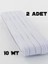 2 Adet 0.80 cm Beyaz Bel Paça Don Lastiği Geniş Yassı Lastik 20 Metre 3