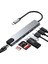 Macbook Pro Air Için USB Type-C Hub Dönüştürücü 8 In 1 Çoklayıcı - Hdmı, 2 Adet USB 3.0, 2 Adet USB C, Sd/microsd, Ethernet - Çevirici 8li Port USB C Adaptör Bağlantı Noktası Ara Kablo 1