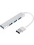 USB 4in1 Hub Adaptör USB 3.0 Çoğaltıcı, Gri 1