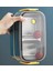 Bento 1400ML Lunchbox Iki Katlı 2 Bölmeli Çelik Sefer Tası Yemek Kutusu (Lacivert-Sarı) 4