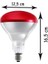 250W Infrared Kırmızı Ampul E27 Isıtıcılı Lamba Kırmızı Işık 2