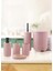 Mia Stripe Banyo Seti Pembe 6 Parça 2