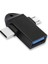 1 Arada Micro USB Type-C Otg Dönüştürücü Adaptör Otg C Tipi Adaptör 2 In 1 Otg Mikro USB Dönüştürücü USB C 3.0 Flash Disk Fare Konektörü Akıllı Telefon Android USB Tak Çalıştır 3 In 1 1