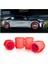 Gece Parlayan Neon Fosforlu Sibop Kapağı, 4 Adet, Plastik, 2 Cm, Tüm Arabalara Uygun (Kırmızı) 1