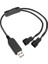 Full-Speed 12V Gerilim-Step-Up-Usb-Dual 3pin ve 4pin Pc Fanı-Güç Adaptörü Kablosu, Şalterli 1