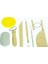Ahşap Saplı Seramik ve Doğal Kil Hamuru Oyma Şekil Verme Alet Seti Yeni Başlayanlar Için Ceramic Şekillendirme El Aleti Seti (Kırmız Kil/terra Cotta Clay) Pottery Tool Kit 2