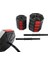 Spor 50 kg (150 Cm) Düz Bar + Z Bar Dambıl Dumbell Ağırlık Halter Full Set Kırmızı Kapaklı 5