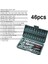 46 Parça Mini Lokma Takımı Otomatik Cırcırlı 1/4" Wrench Set Yüksek Kalite Kombinasyon Alet Seti 5