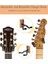Gitar Duvara Monte Gitar Askısı Siyah Ceviz Gitar Kancası Akustik Elektro Bas Gitar Duvar Askısı Kanca Tutucu (Zebra Ahşap Askı) 4