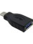 Type-C Hub To USB 3.0 Otg USB Dönüştürücü Plastik Siyah 4