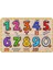Sayılar, Sayı Bul Tak Alt Kısım Baskılı Çocuklar Için Ahşap Puzzle 1