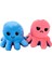 Mood Değiştiren Peluş Ahtapot 20 Cm. Pembe - Mavi 1
