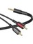 Kablo Aux Audio 3.5mm To Çift Rca Aux Standart Ses Kablosu 3.5mm Kulakık Çıkışlı Tablet Bilgisayar Telefon ve Mp3 Çalar Ile Amfi Bağlantı Kablosu 150CM BL11 3