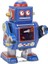 Robot Oyuncak, El Yapımı, Dekoratif, Ilginç, Vintage Kurmalı Robot, Restoran ve Kafe Için (Blue) 5