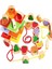 Ahşap Boncuk Dizme Eşleme ve Denge Kulesi 60 Parça - Fruit Piles Tower 60 Pcs 1