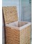 Yapımı Doğal Hasır Katlanabilir Kirli Çamaşır Sepeti, Modern Çamaşır Sepeti, Katlananır Yer Kaplamayan Rattan Kirli Çamaşır Sepeti (44X34CMYÜKSEKLIK 54CM) 5
