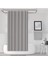 Gri Banyo Perdesi - Tek Kanat Duş Perdesi 180X200 cm Polyester Kumaş - Su Geçirmez Küvet Perdesi 1