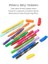 Ofıs ve Okul Amos CST12 Colorix Üçü Bir Arada Silky Twister 12'li, 12 Renk 3