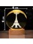 Cam Küre Işıklı Göz Yormayan Paris Eyfel Kulesi Motifli Masaüstü Aydınlatma Gece Lambası Dekoratif Çocuk Odası Salon Yatak Odası Lamba 6cm x 6cm (Eyfel Kulesi) 2