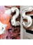 8 Rakamı Doğum Günü Balonu Yaş Günü Gümüş Renk Uçan Balon 102 cm Doğum Günü ve Parti Dekorasyonu Büyük Boy Folyo Helyum Uçan Balon Yaş 8 Sayısı 3