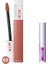 New York Super Stay Matte Ink Likit Mat Ruj - 65 Seductress (Nude) &amp; Mini Falsies Surreal Maskara 4.7 ml Makyaj Seti 1