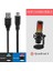 Yaratıcılar Için Mikro Usb'den Usb'ye Mikrofon Kablosu 10 Ft / 300 Cm,quadcast Samson Meteor ile Uyumlu, Audio-Technica AT2005USB, Fıfıne K690, K678 Dengeli Mikrofon Kablosu (Siyah) 4