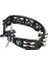 Latin Percussion Tambourin Cyclop Montierbar Black Stahlschellen Zweireihig LP160,BEYAZ 2