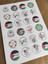 48 Adet 4 cm Denizden Nehire Kadar Özgür Filistin Vb. Baskılı Mat Etiket Sticker 2