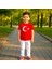 Çocuk Unisex Bisiklet Yaka Kırmızı Türk Bayraklı T-Shirt 2