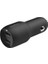 Boost Charge Çift Bağlantı Noktalı 24 W Araç Şarjı, iPhone ve Android Telefon Uyumlu, Siyah, CCB001BTBK 1