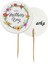 20 Adet Happy Mother's Day Baskılı Sunum Kürdanı 6,5 cm - Toothpick 1