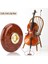 Veiyi Cello Stoper, 9,4 x 2 Cm/3,7 x 0,79 Inç Cello Stand, Kahverengi Plastik Cellos Kaymaz Ped, Profesyonel Çellistler Için Cellos Aksesuar 4