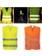 Yeleği Fosforlu 5 cm Reflektörlü Turuncu Görevli Işçi Güvenlik Yeleği 3