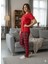 Kadın Kırmızı Yazlık Pijama Takım 2