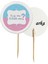 20 Adet Kız Mı Erkek Mi Baskılı Pembe Mavi Baby Shower Partisi Pasta Kürdanı 6,5 cm -4 1