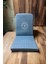 Sandalyesi, Backjack, Sırt Destekli Yer Minderi, Ohm Baskılı Meditasyon Sandalyesi (Mavi) 3