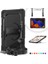 Galaxy Tab S9 Fe PLUS/S10 Plus/s9 Plus ile Uyumlu Kılıf Defender Askılı Pars Case Fuji X610-16-810-18 X820 Siyah 4