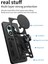 Redmi Note 14 Pro Uyumlu Tank Kılıf Yüzüklü Standlı Extra Darbe Koruma Zırhlı Outdoor Kapak - Siyah 5